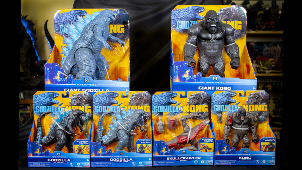 all of the godzilla vs kong toys